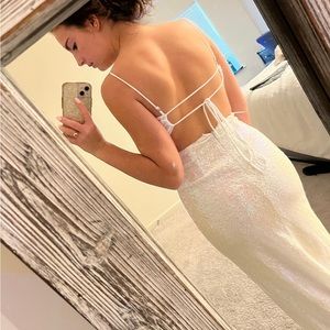 Lucy in the Sky white prom dress